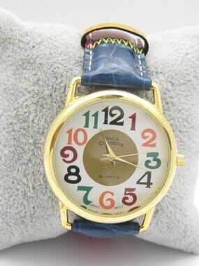 Women Boca Classics Quartz WR Analog 35mm Round Watch (I45) "New Battery"